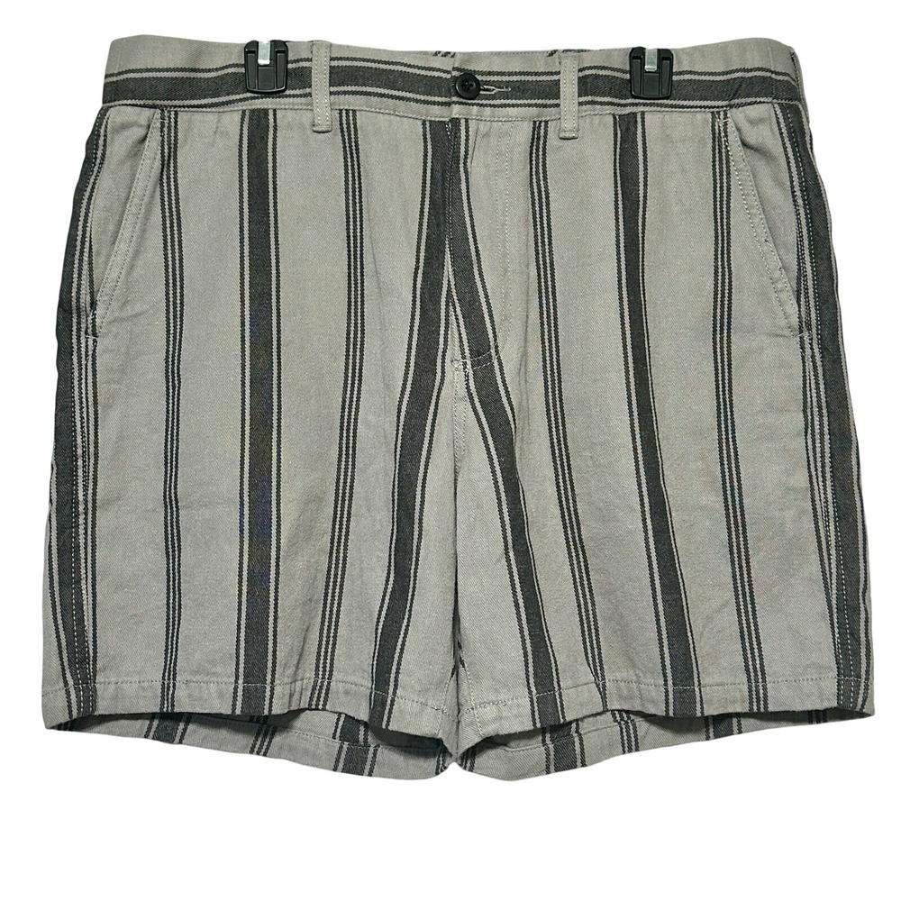Madewell‎ Men's Striped Shorts Size L Hemp Cotton Blend Casual